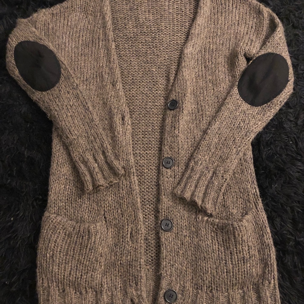 Long sweater cardigan